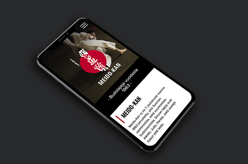 Meido-kan etusivu iphone näytöllä